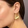 Сережки Francelli з жовтого золота без каміння (арт. е108927ж) – зображення 2