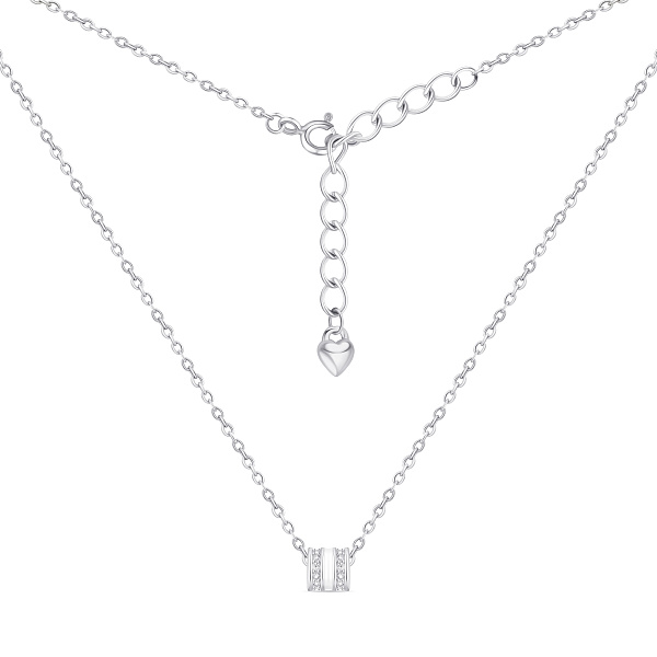 Серебряное колье с эмалью (арт. 7507/2375еб) – изображение 2