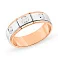Золотое кольцо "Антистресс" в комбинированном цвете металла (арт. 154366кб) – изображение 1