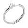 Серебряное кольцо с одним фианитом (арт. 7501/8124) – изображение 2
