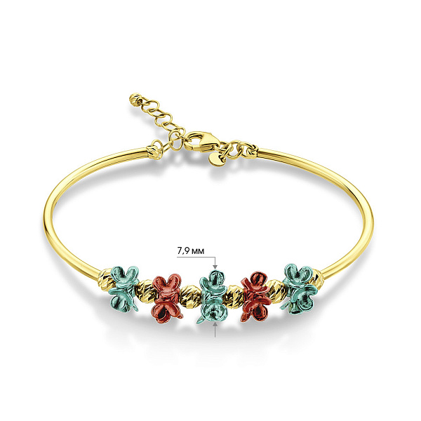 Жесткий золотой браслет Francelli (арт. 326723жкбрз) – изображение 4