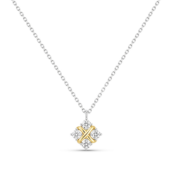 Серебряное колье с фианитами (арт. 7507/2574бж) – изображение 1