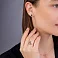 Золотые серьги с эмалью Lu’na (арт. 111274еч) – изображение 3