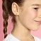 Сережки Корона из желтого золота с фианитами (арт. 110832ж) – изображение 2
