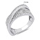 Серебряное кольцо с дорожкой из фианитов (арт. 7501/8408) – изображение 2