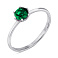 Серебряное кольцо с изумрудом (арт. 7501/614Измкп) – изображение 1