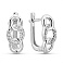 Серьги из белого золота с бриллиантами (арт. С011263010б) – изображение 1