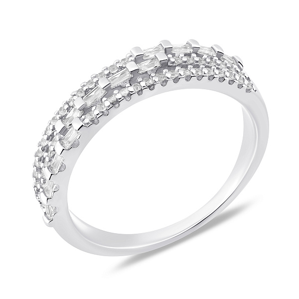 Серебряное кольцо с фианитами (арт. 7501/8508) – изображение 4