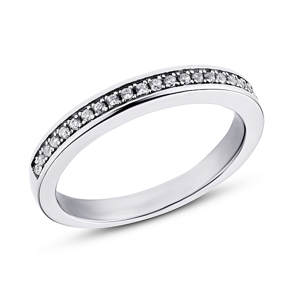 Серебряное кольцо с фианитами (арт. 7501/3692) – изображение 1