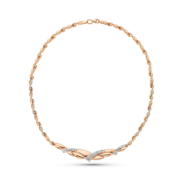 Колье из красного золота без камней (арт. 370083р) – изображение 2