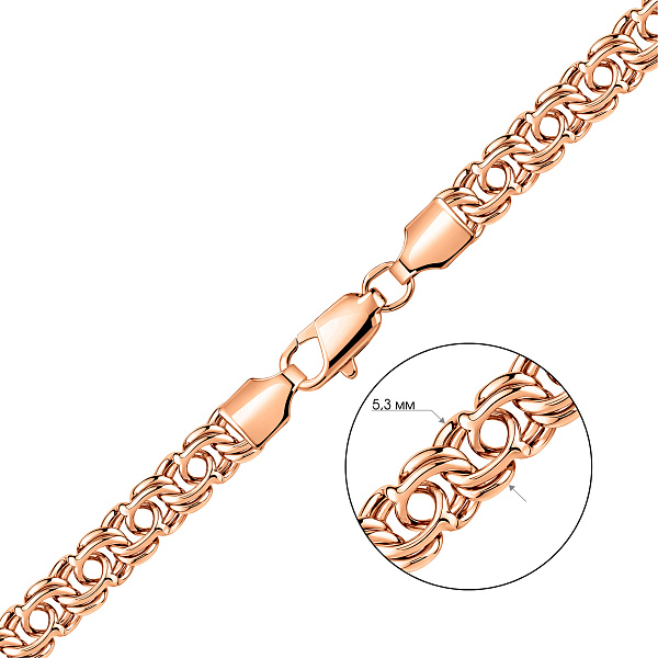 Золотая цепь плетения Козацкий бисмарк (арт. цр30205-080) – изображение 2