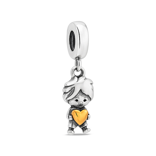 Серебряный шарм Мальчик без камней (арт. 7903/4435бж) – изображение 1
