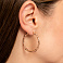 Серьги из красного золота без камней (арт. 1091891/35) – изображение 4