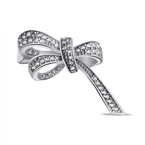 Серебряная брошь с фианитами (арт. 7505/194) – изображение 1