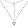 Серебряное колье Сердце с фианитами (арт. 7507/1866) – изображение 3