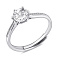 Серебряное кольцо с фианитами (арт. 7501/8061) – изображение 1
