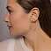 Золотые серьги Сердечки с фианитами (арт. 105671) – изображение 2
