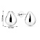 Срібні пусети Крапля (арт. 7518/7293) – зображення 2