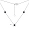 Серебряное колье с ониксом (арт. 7507/2065/3о) – изображение 2