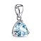 Серебряный кулон с одним топазом (арт. 7503/1690-6ПгП) – изображение 1