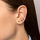 Золотые серьги-пусеты Бантики (арт. 111309) – изображение 2
