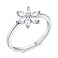 Серебряное кольцо "Цветок" с фианитами (арт. 7501/5976) – изображение 1