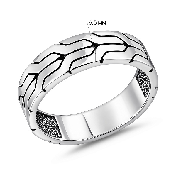 Срібна каблучка без каменів (арт. 7901/1569) – зображення 2