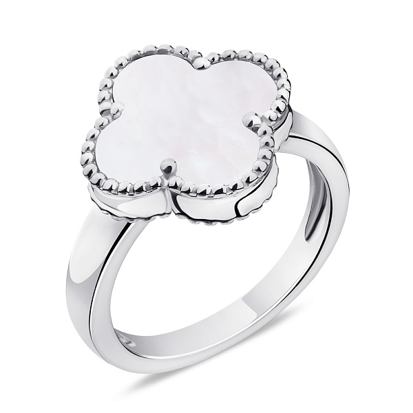 Серебряное кольцо с перламутром (арт. 7501/5280/15п) – изображение 1