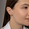 Детские золотые серьги Цветочки с фианитами (арт. 110142) – изображение 3
