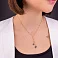 Золотое колье с подвесками (арт. 352648еч) – изображение 3