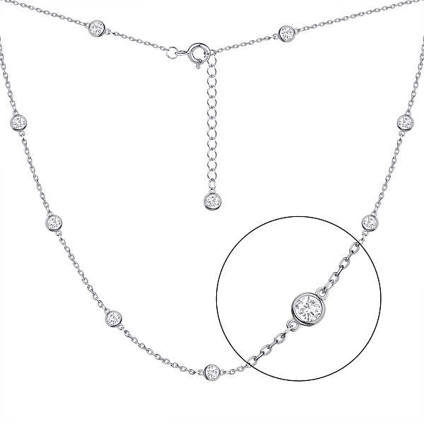 Колье из серебра с фианитами (арт. 7507/1847) – изображение 1