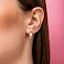Золотые серьги-клаймберы с фианитами (арт. 2106203101) – изображение 2