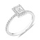 Серебряное помолвочное кольцо с фианитами (арт. 7501/8530) – изображение 2