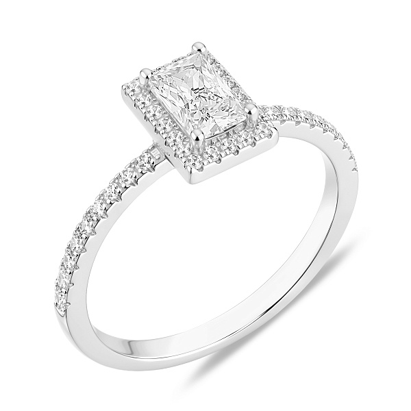 Серебряное помолвочное кольцо с фианитами (арт. 7501/8530) – изображение 2