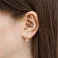 Детские золотые серьги Клубника с фианитами (арт. 110489) – изображение 2