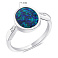 Серебряное кольцо с опалом (арт. 7501/6188Поцв) – изображение 2