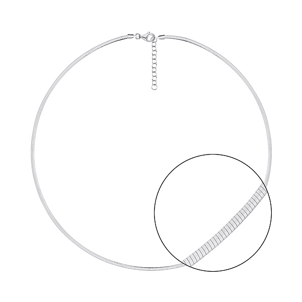 Колье-струна из серебра (арт. 7507/1571) – изображение 1