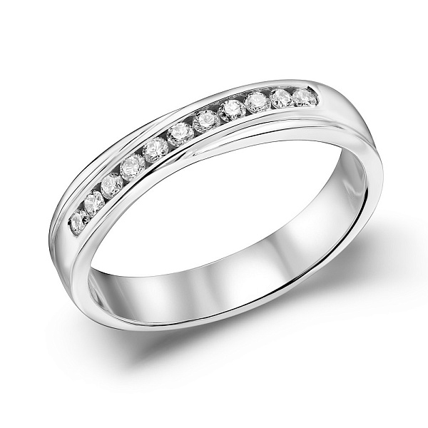 Золотое кольцо с бриллиантами (арт. К341424020б) – изображение 1