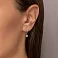Золотые серьги с фианитами (арт. 110556) – изображение 4