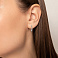 Серьги из белого золота с бриллиантами (арт. С011572010б) – изображение 2