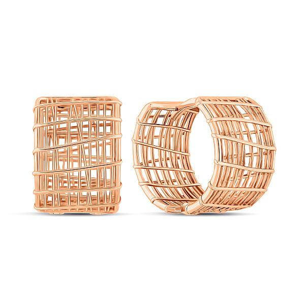 Серьги из красного золота (арт. 111280) – изображение 1
