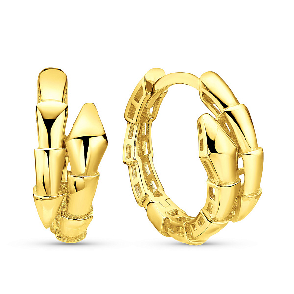 Серьги из желтого золота Змея (арт. 1091093/15ж) – изображение 1