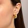 Золотые серьги-кольца Francelli (арт. 1091862/20ж) – изображение 3