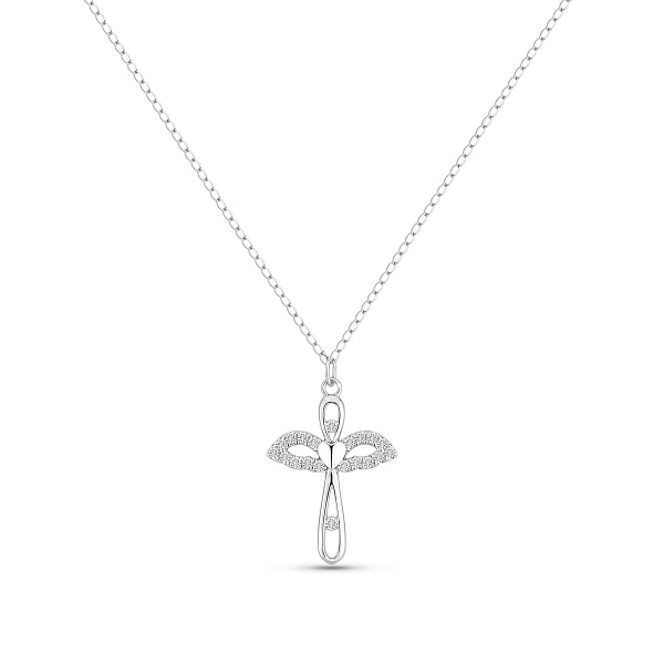 Серебряное колье Ангел с фианитами (арт. 7507/2431) – изображение 1