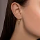 Серьги из красного золота без камней (арт. 1092126) – изображение 2