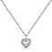 Серебряное колье Сердце с фианитами (арт. 7507/1866) – изображение 1
