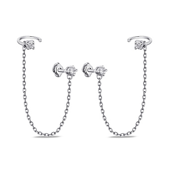 Фото Серьги-пусеты Trendy Style из серебра с фианитами (арт. 7518/577сп)
