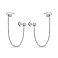 Серьги-пусеты Trendy Style из серебра с фианитами (арт. 7518/577сп) – изображение 1