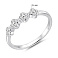Серебряное кольцо Цветы с фианитами (арт. 7501/8540) – изображение 2