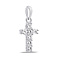 Серебряная подвеска-крестик с фианитами (арт. 7503/4319) – изображение 1